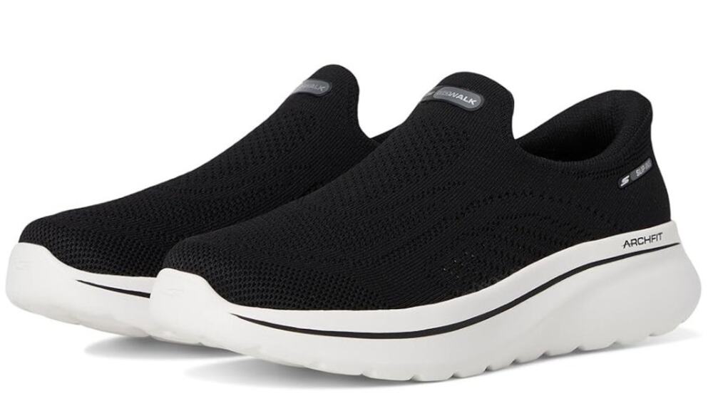 Skechers Womens Performance GO Walk Slip In Sneakers US 11 Black Arch Fit NIB